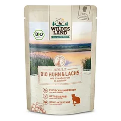 Wildes Land Bio drėgnas maistas katėms, ekonominė pakuotė 24 x 85 g — 2 nuotrauka