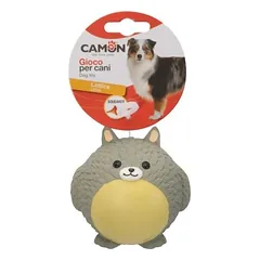 Camon latekso žaislas šinšilos formos su garsu šunims, 9 cm