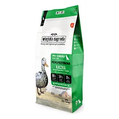 WIEJSKA ZAGRODA Monoproteīna pīle suņiem, kraukšķīgi graudiņi M/L 12 kg