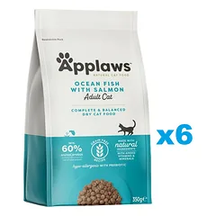 APPLAWS Adult ocean fish and salmon 2,1 kg (6x350 g) vandenyno žuvis su lašiša suaugusioms katėms