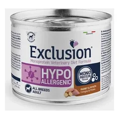 Exclusion Hypoallergenic konservai šunims su triušiena ir bulvėmis 200 g