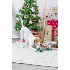 Trixie Xmas Sloth pliušinis ir virvinis žaislas šunims, 30 cm — 2 nuotrauka