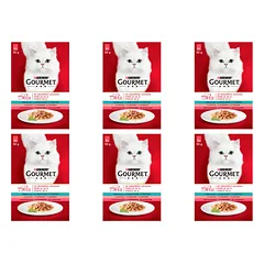GOURMET mon Petit Pašaras katėms - žuvų MIX 72x50g