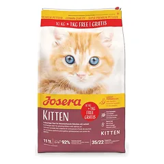 JOSERA Kitten sausa maistas kačiukams ir nėščioms ar maitinančioms katėms 10 kg + 1kg nemokamai