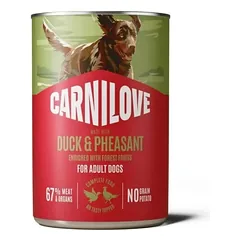Carni Love Wild Meat Duck & Pheasant konservai šunims 400g