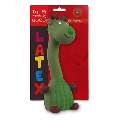 Dog Fantasy Latex Giraffe žaislas šuniui su pypsiuku, tinka šuniukams, 20 cm, įvairių spalvų — 5 nuotrauka