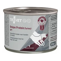 Trovet Dog/Cat Unique Protein (Turkey) UPT 200 g - konservai šunims ir katėms