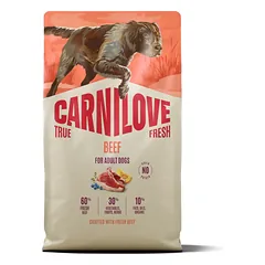 Carnilove Dog True Fresh Beef 4 kg parduotuvėje petbaze.lt