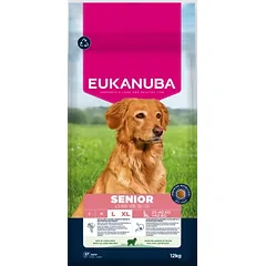 Eukanuba Life Care Senior L sausas maistas senyviems didelių veislių šunims su ėriena ir ryžiais, 12 kg