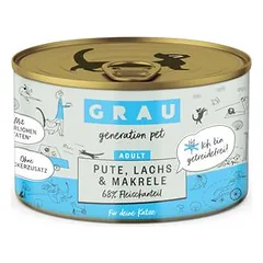 GRAU Adult begrūdis drėgnas maistas katėms, ekonominė pakuotė 24 x 200 g — 4 nuotrauka