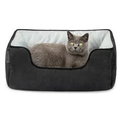 lionto 2-in-1 Katzenbett, wendbar, weich und pflegeleicht
