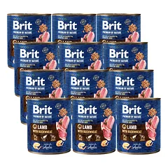 Brit Premium by Nature kons. Lamb with Buckwheat 12x800g