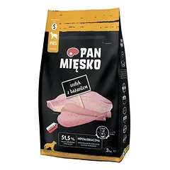 PAN MIĘSKO Kalakutų ir fazanų šunų ėdalas S 2x3 kg