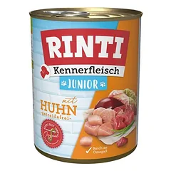 Rinti Kennerfleisch Junior drėgnas maistas šunims 12 x 800 g
