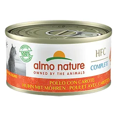 Almo Nature HFC COMPLETE Chicken With Carrots drėgnas maistas suaugusioms katėms, 70 g