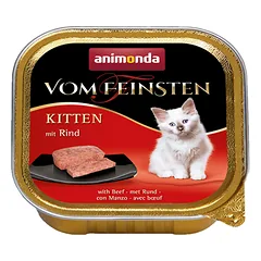 Vom feinsten Kitten 100 g konservai jaunoms katėms su jautiena — 2 nuotrauka