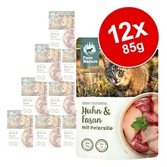Pure Nature Feline drėgnas maistas katėms 12 x 85 g