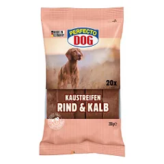 Perfecto Dog juostelės su jautiena ir veršiena šunims, 200 g