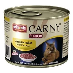 ANIMONDA Cat Carny Senior, skonis: vištiena su sūriu, 200 g 