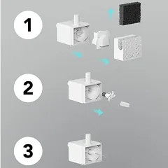 Petlibro Dockstream Ersatzfilter, Petlibro Dockstream Ersatzfilter 8 Stück, weiß — 4 nuotrauka
