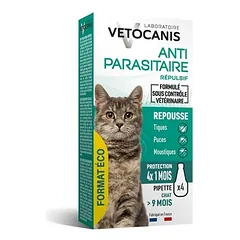 Vetocanis Repellent Floh- und Zeckenschutz Spot-On für Katzen