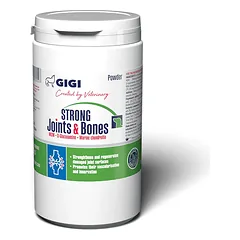 GIGI STRONG Joints & Bones papildas vidutinių ir didelių veislių šunų sąnariams ir kaulams miletliai 500 g