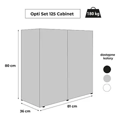 Aquael spintelė optiset 125 pilka 80x36x80cm — 3 nuotrauka