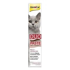 GimCat Anti-Hairball Duo-Paste, Chicken pasta katėms nuo plaukų kamuolių su salyklu, bio-mos ir vitaminais, 50 g