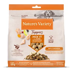 Nature's Variety Toppers Liofilizuoti skanėstai šunims su vištiena