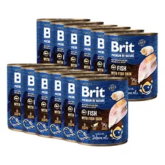 Brit Premium by Nature Fish with Fish Skin 12x800g