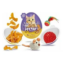 Joy & Toy Cat Snack Surprise, skanėstai katėms, plonos drožlės su vištiena — 3 nuotrauka