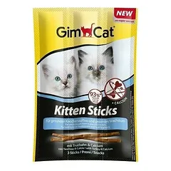 GimCat Kitten Stick su kalakutiena ir kalciu, skanėstai kačiukams 9 g — 2 nuotrauka