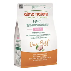 Almo Nature HFC Kitten Chicken sausas maistas kačiukams iki 1m. 300g
