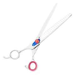 Kenchii Five Star Offset Left Chunkers - grooming thinning shears for left-handed users, 21 teeth, 7,5" — 3 nuotrauka