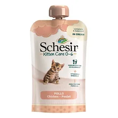 SCHESIR Kitten Care vištienos pasta 10x150 g drėgnas maistas kačiukams